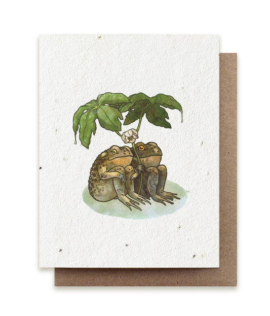 Small Victories - Two Toads Together Plantable Herb Seed Card