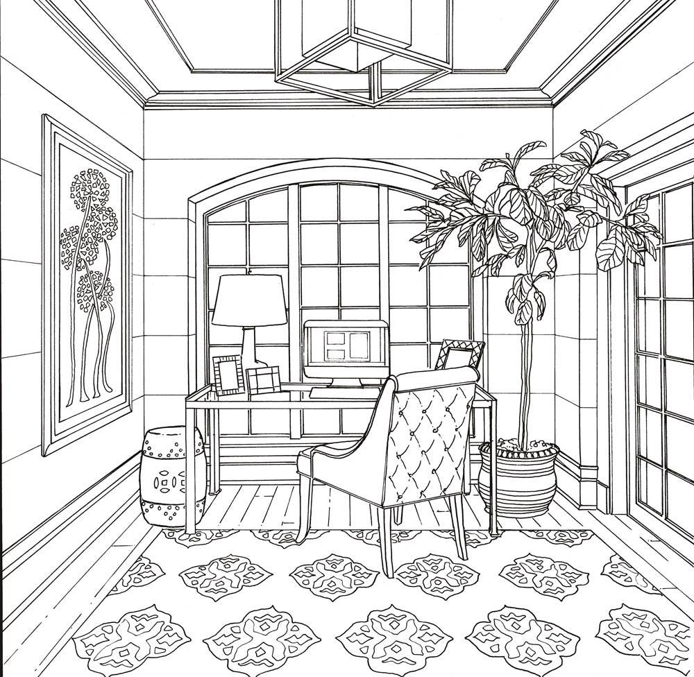 Paige Tate & Co. - Color At Home- A Young House Love Adult Coloring Book