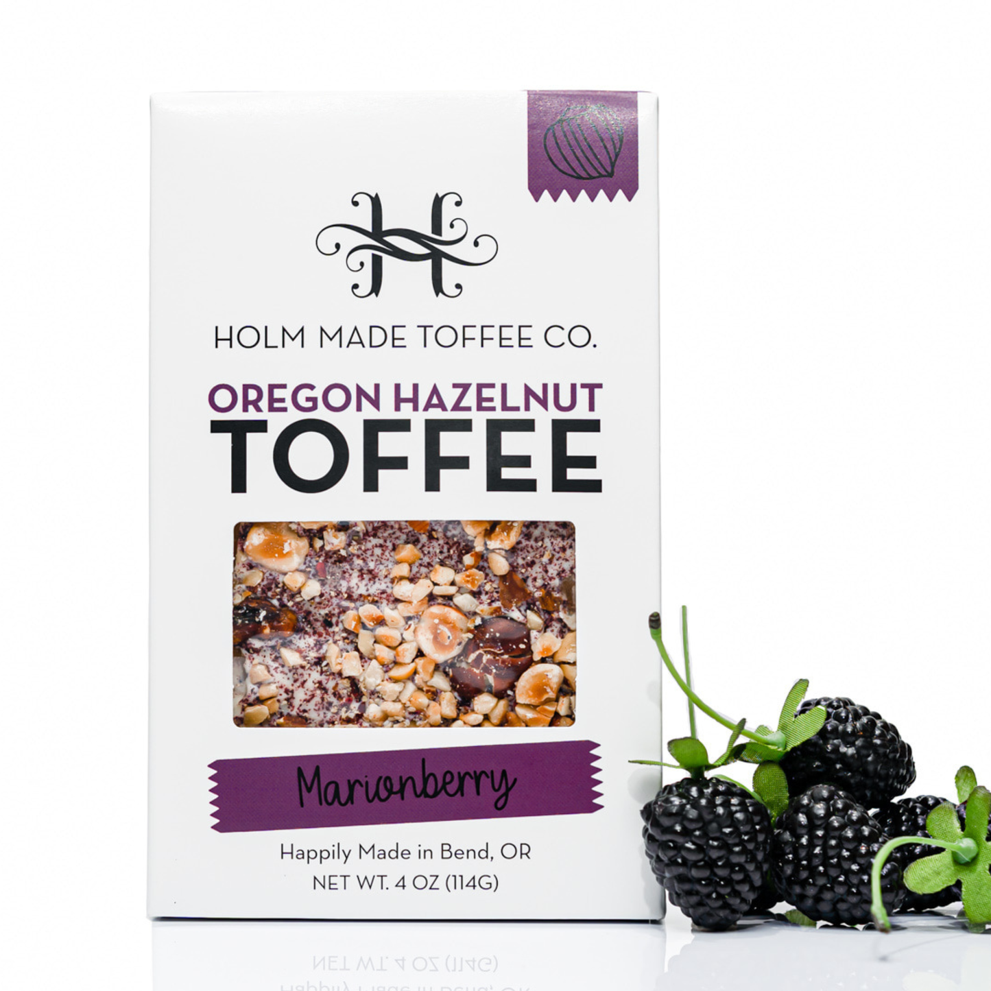 Holm Made Toffee Co. - Marionberry - Oregon Hazelnut Toffee