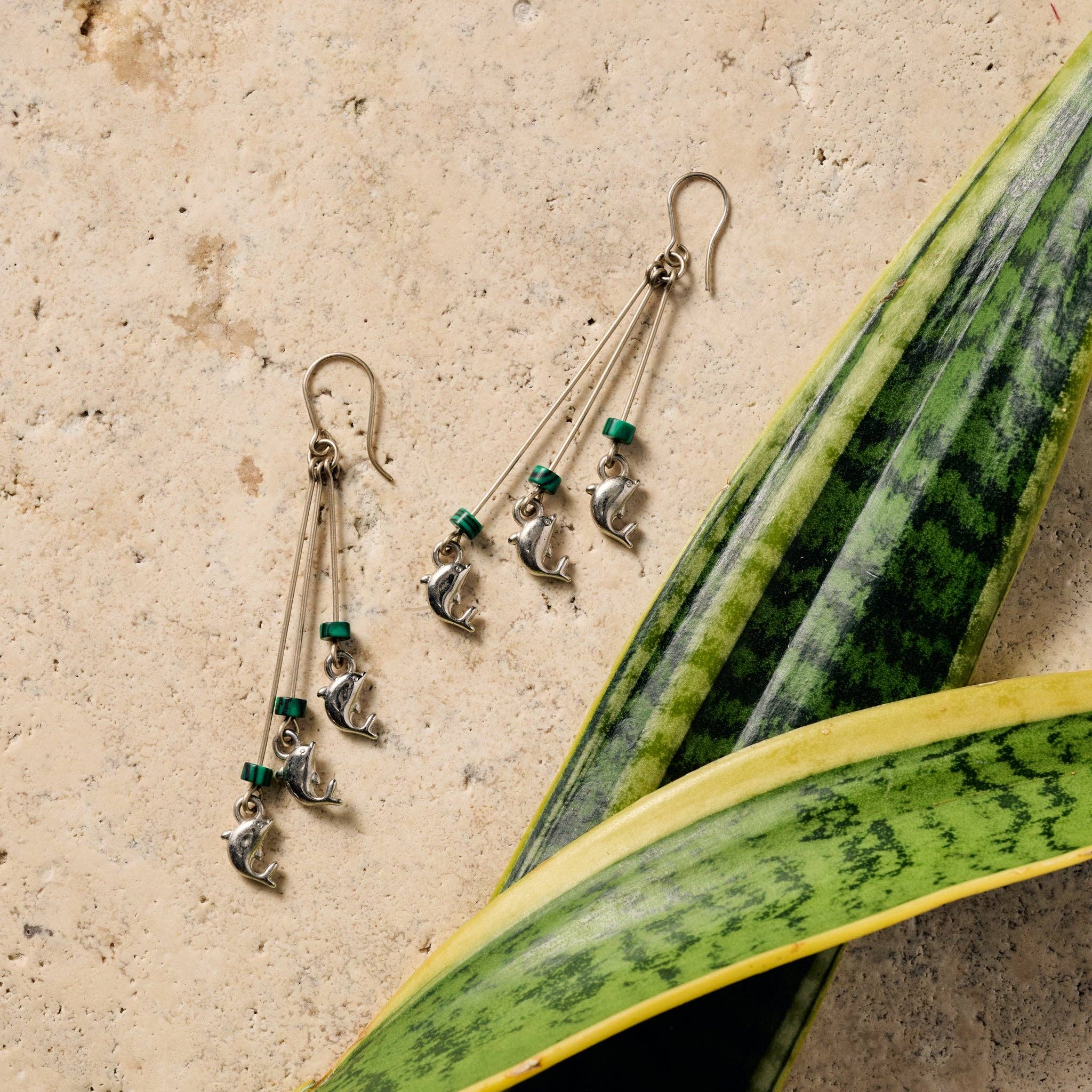 Ten Thousand Villages - Mancora Dolphin Dangle Earrings