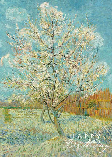Peach Tree Birthday Card