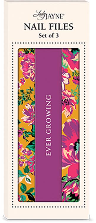 Lady Jayne - Emery Board Set of 3 GLOBAL GARDEN PURPLE