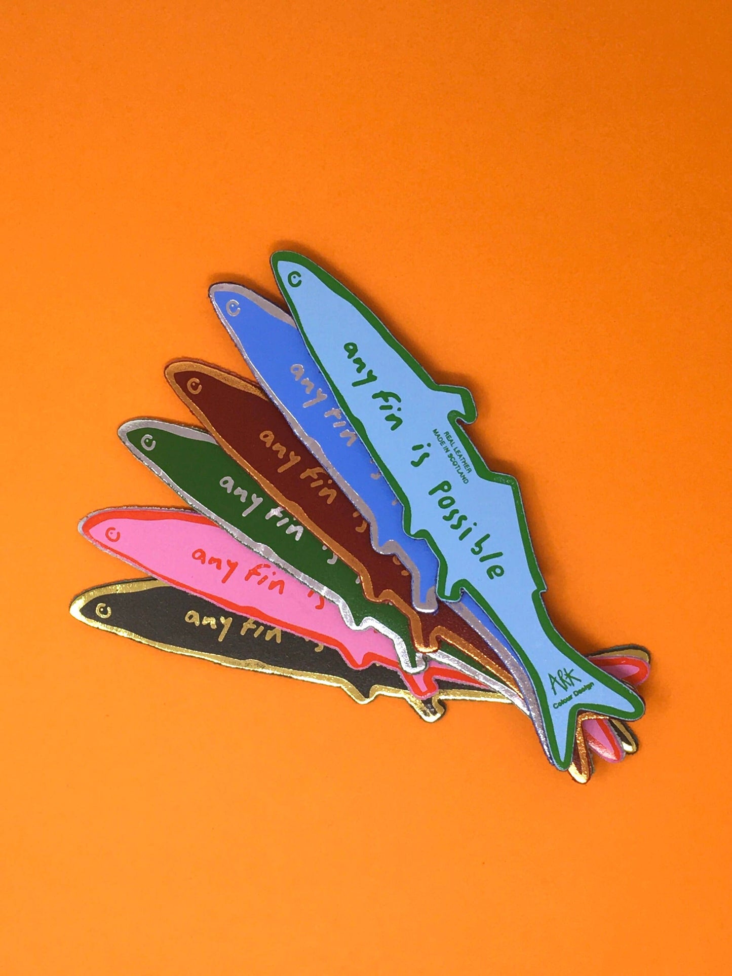 Ark Colour Design - Fish "Any Fin is Possible" Bookmark