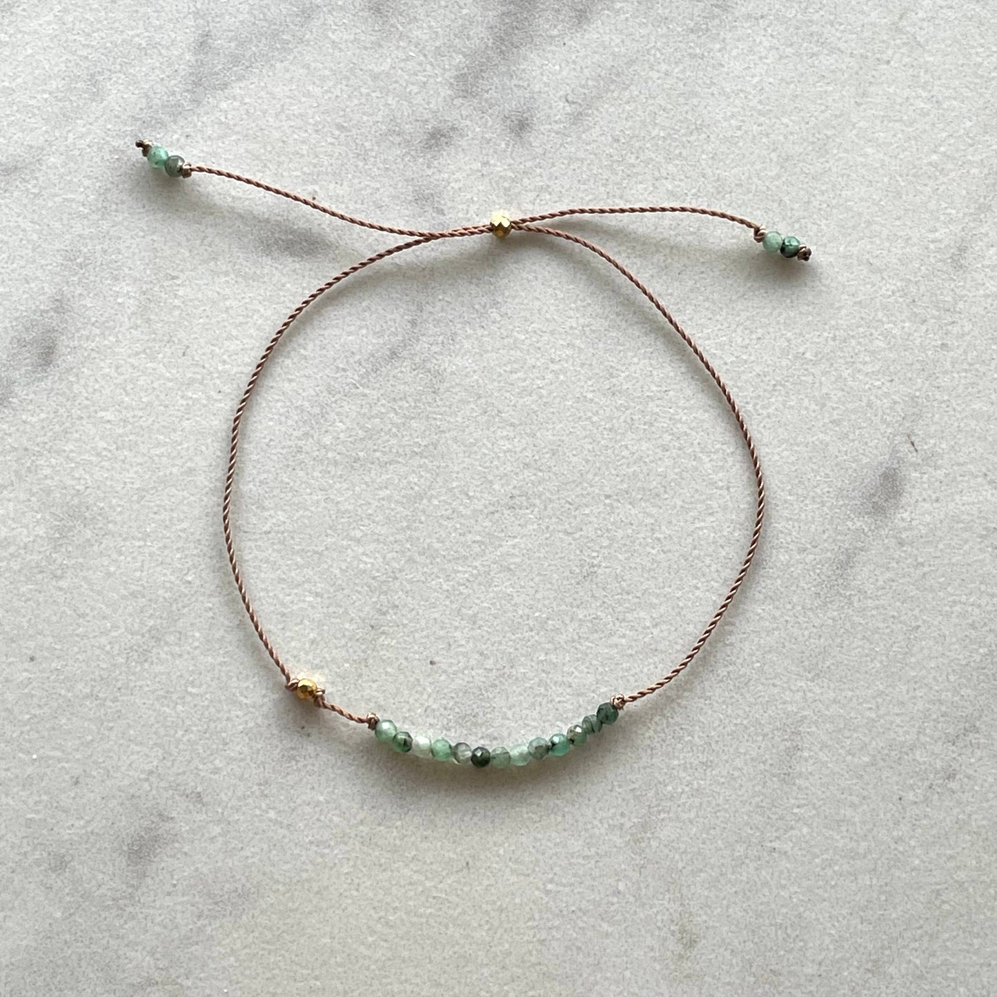Soulsilk - Emerald and Gold Bracelet- Special Edition