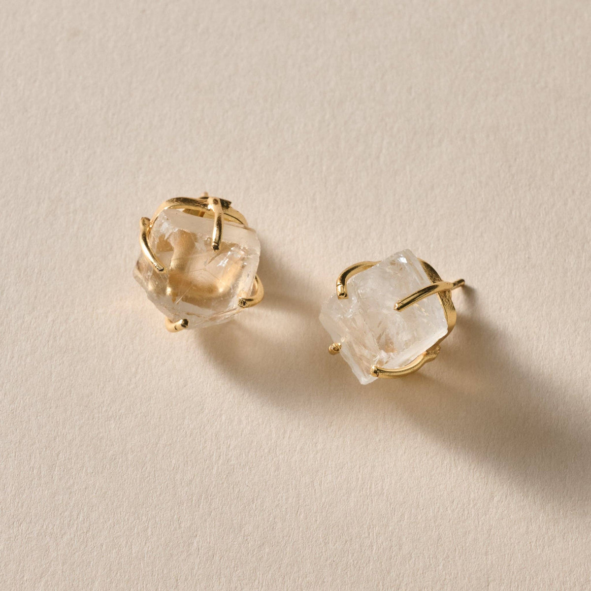 Ten Thousand Villages - Chaya Clear Quartz Stud Earrings