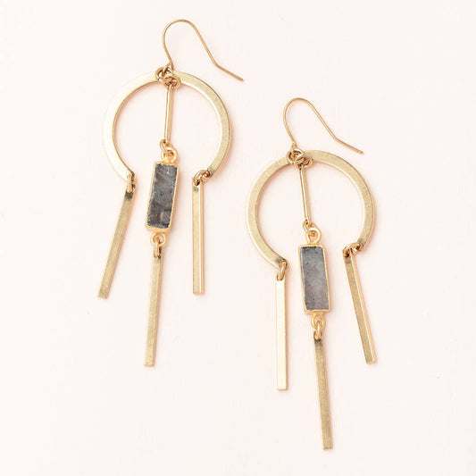 Scout Curated Wears - Dream Stone Earring - Labradorite/Gold