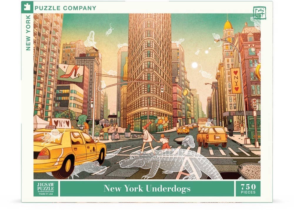 New York Puzzle Company - New York Underdogs - 750 Piece Jigsaw Puzzle