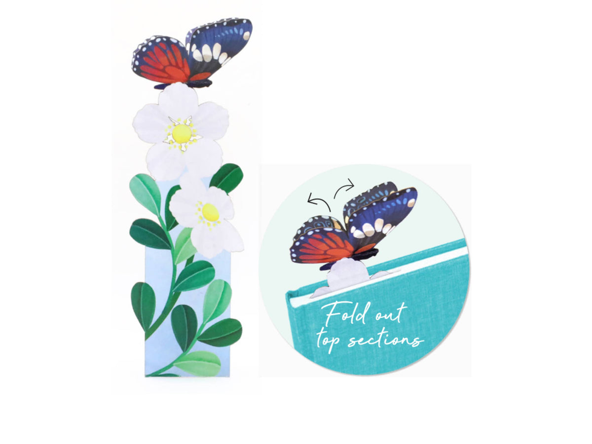 Notes & Queries, Inc. - BOOKMARK BUTTEFLY POPUP ORIGAMO
