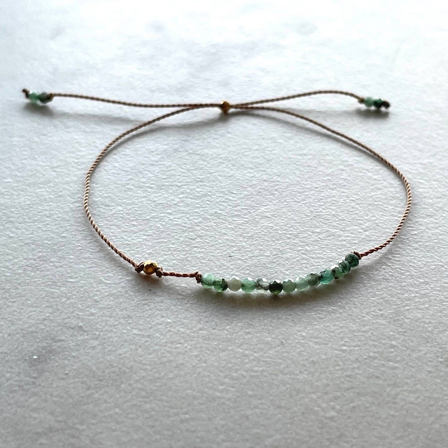 Soulsilk - Emerald and Gold Bracelet- Special Edition