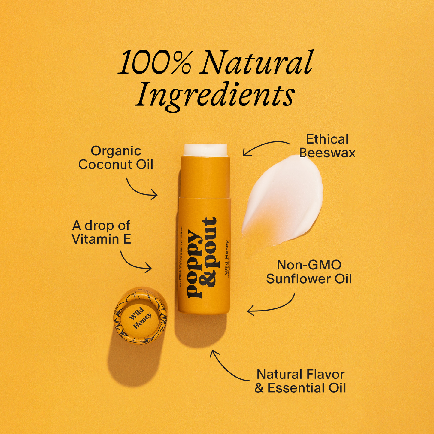 Poppy & Pout - Lip Balm, Wild Honey