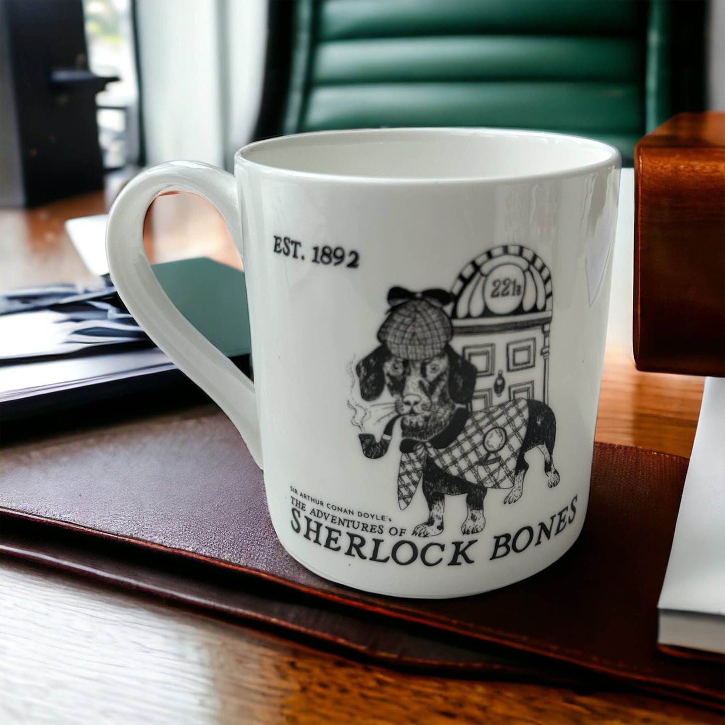 GiftSmith - Sherlock Bones Literary Dog China Mug