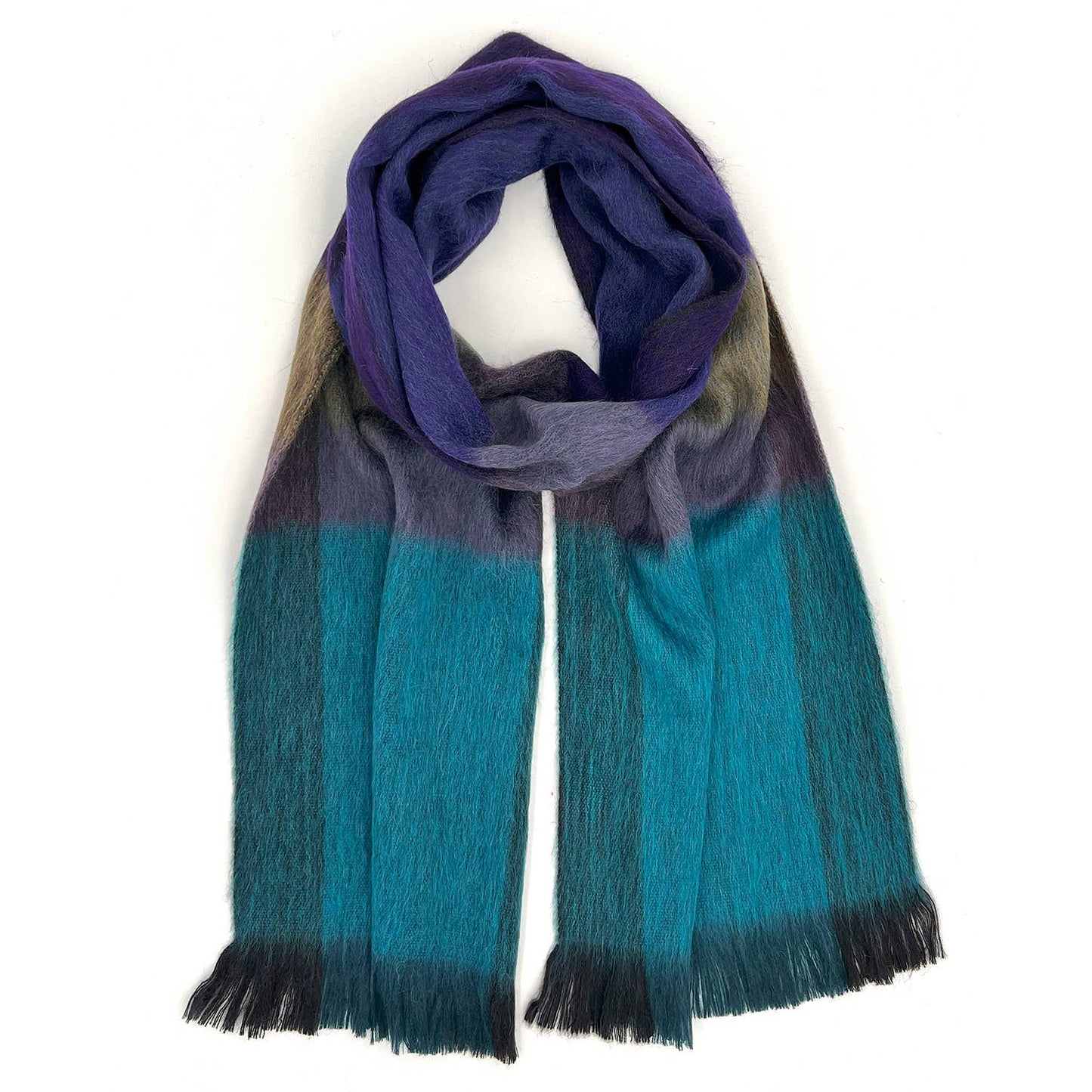Shupaca Alpaca - Alpaca Plaid Scarf - Nightfall