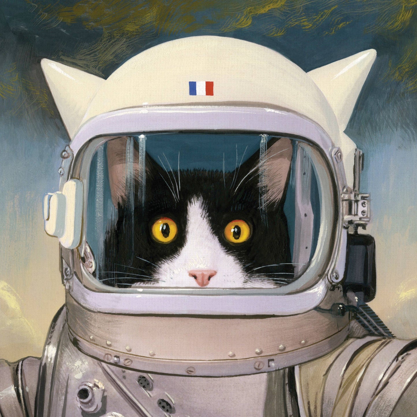 New York Puzzle Company - Félicette - Astrocat Mini - 100 Piece Mini Puzzle