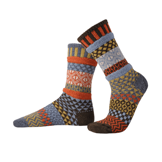 Solmate Socks - Ponderosa Wool Socks | USA Made Sustainable Mismatched Socks