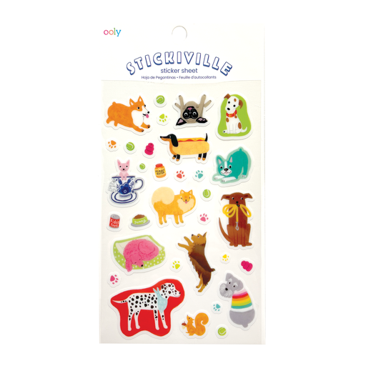 OOLY - Stickiville: Standard Stickers - Quirky Dogs (1 Sheet)