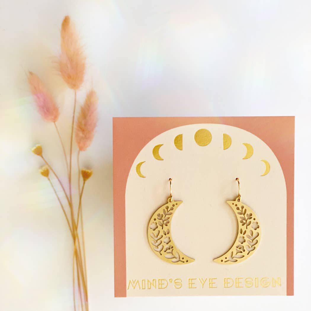 Mind's Eye Design - Flower Moon Earrings