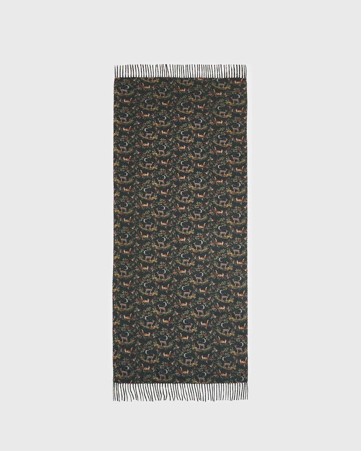 Fable England - Into the Woods Green Tassel Scarf