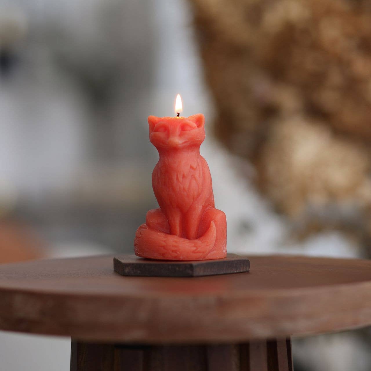 Big Dipper Wax Works - Fox Candle – 100% Pure Beeswax – Hand-Sculpted