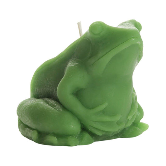 Big Dipper Wax Works - Frog Candle – 100% Pure Beeswax – Hand-Sculpted Green