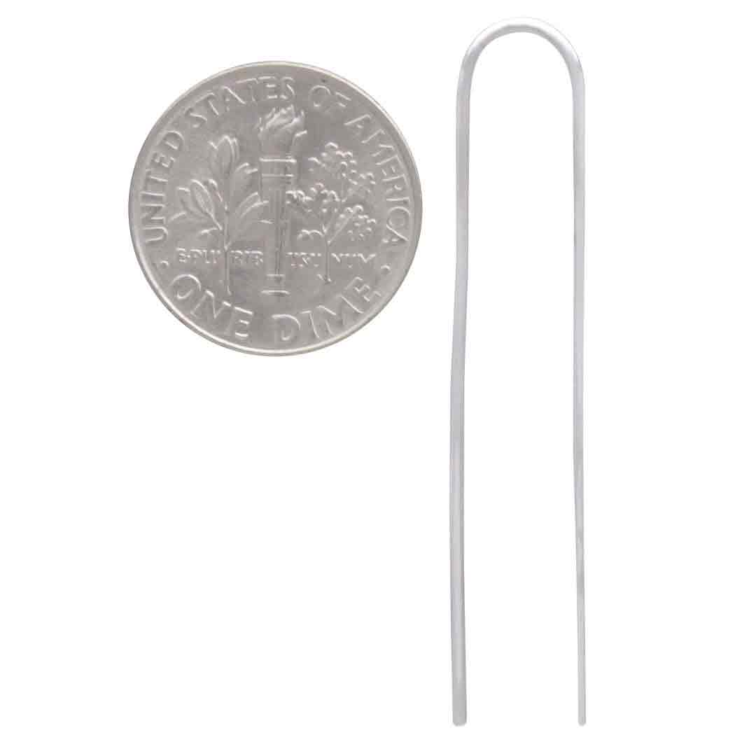 Nina Designs - Sterling Silver Long Arch Earring 44x8mm