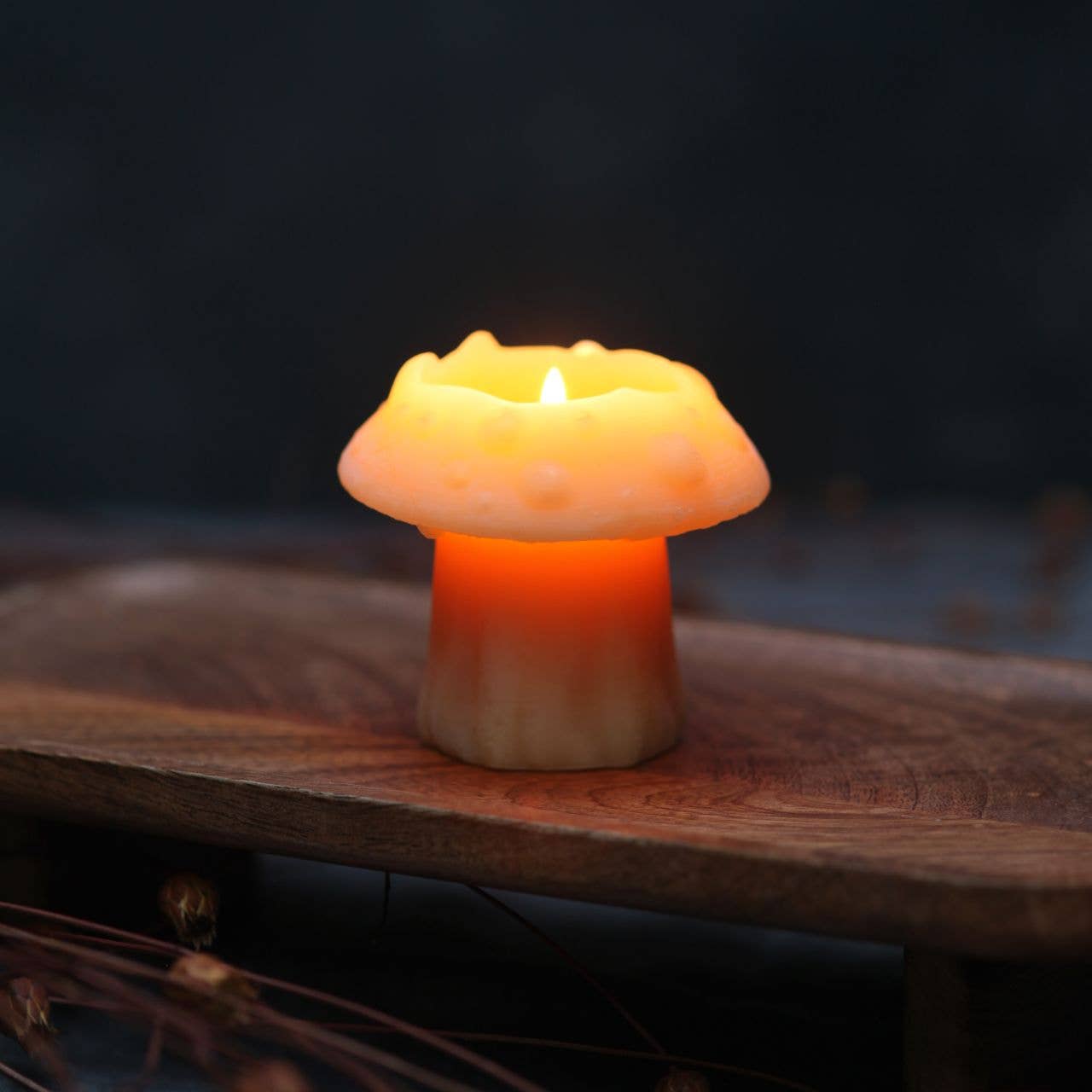 Big Dipper Wax Works - Mushroom Candles – 100% Pure Beeswax – 3 Styles