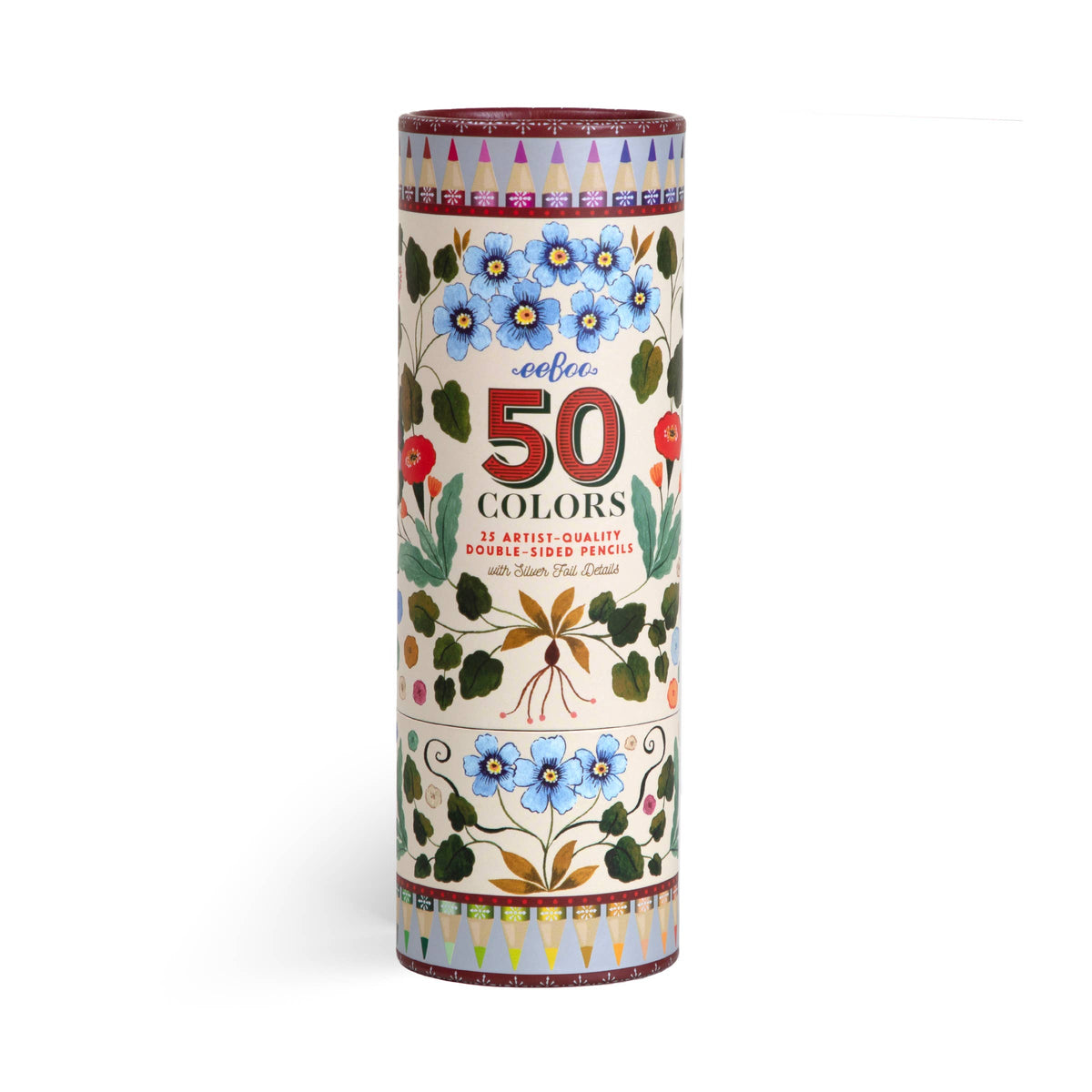 eeBoo - Flora's 25 Double-Sided Colored Pencils (Cream)