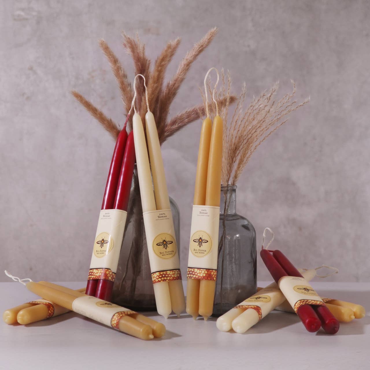 Big Dipper Wax Works - Taper Candles – 100% Pure Beeswax – Hand-Dipped