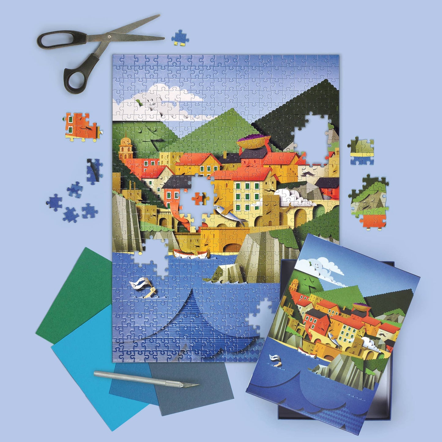 Fred & Friends - Puzzle 500 PC - Bomboland- Le Cinque Terre