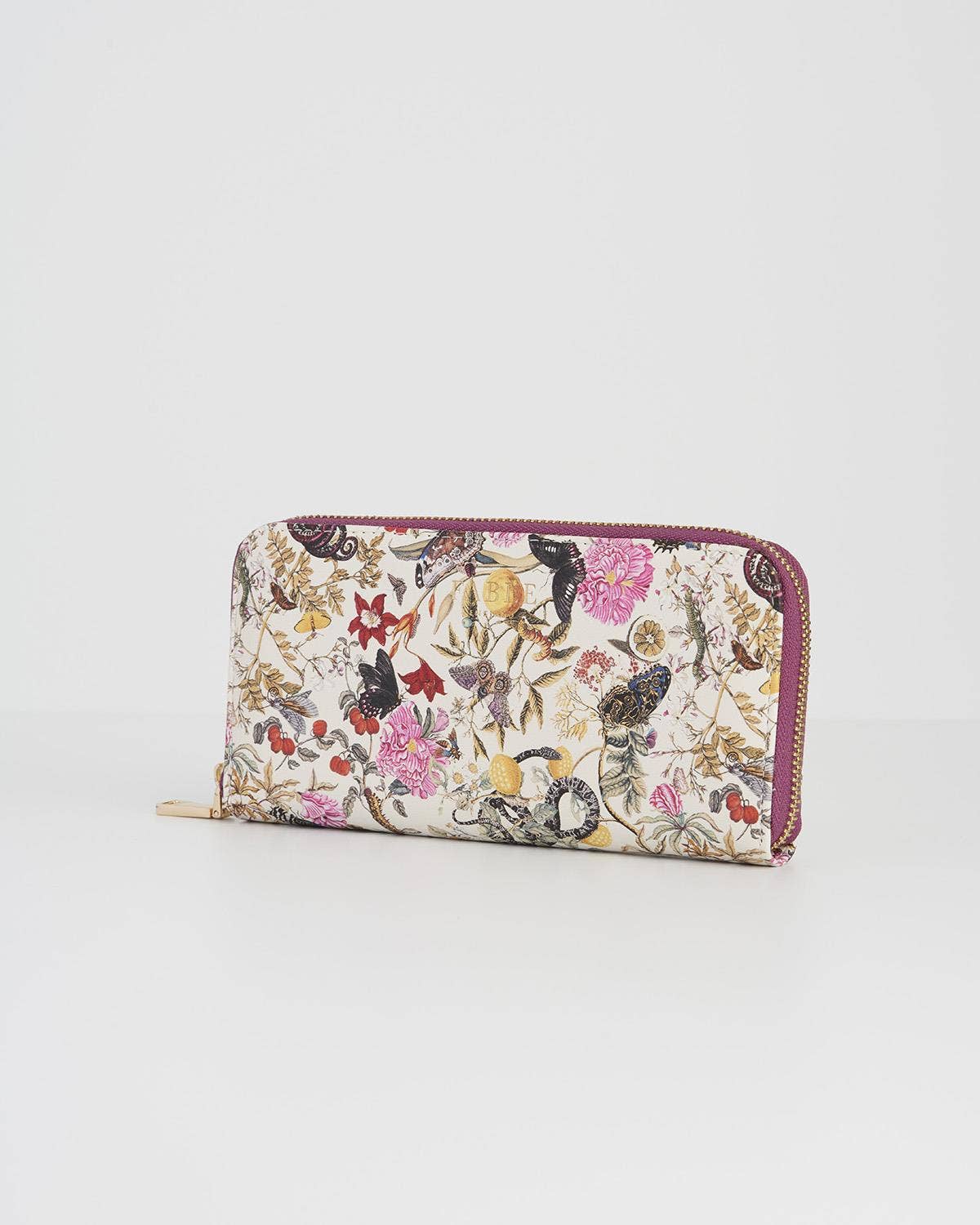 Fable England - FABLE Floral Engravings Large Zip Wallet