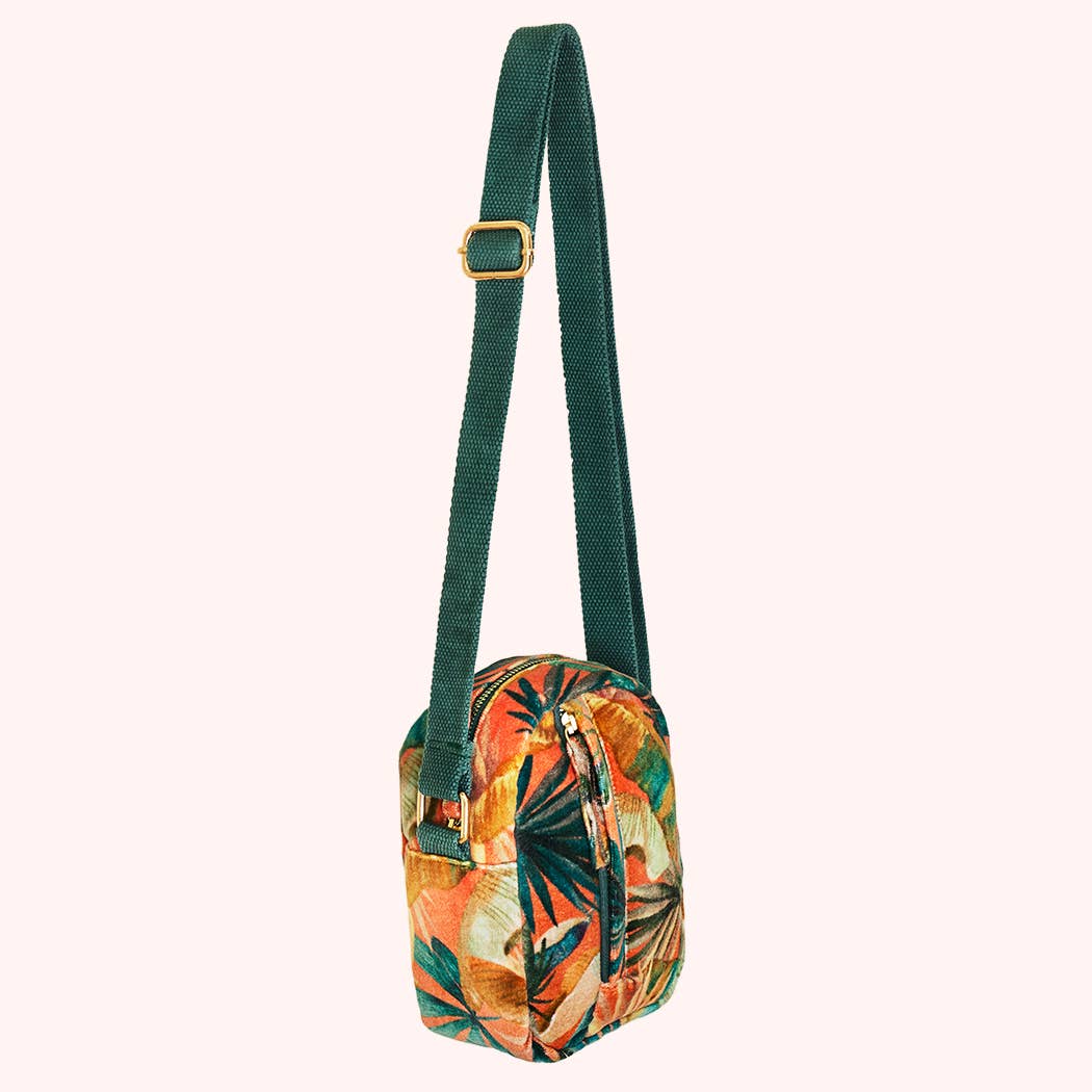 Powder Design inc - US - Velvet 'Out & About' Bag - Painted Palms