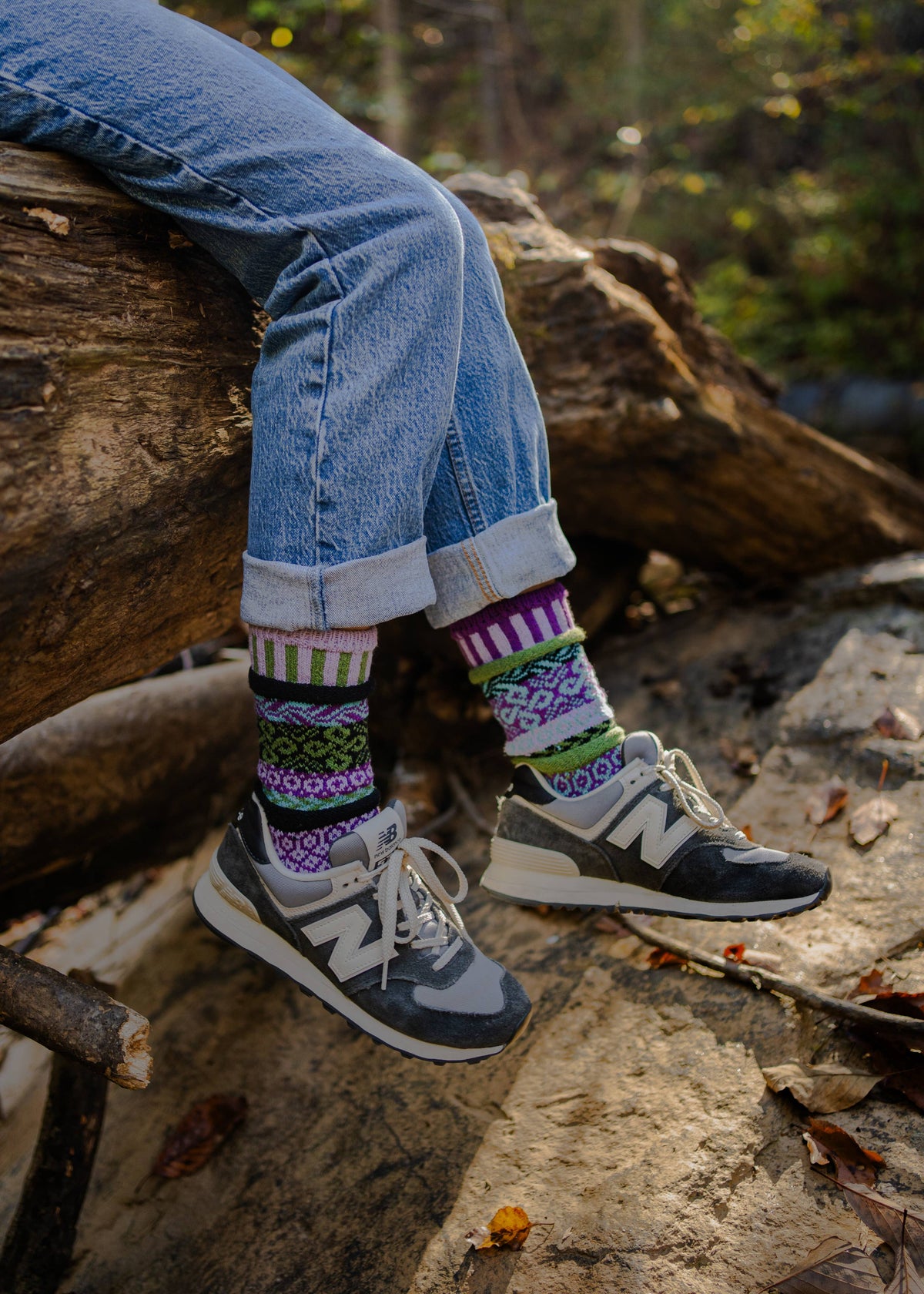 Solmate Socks - La Seine Crew Socks | USA Made Sustainable Mismatched Socks