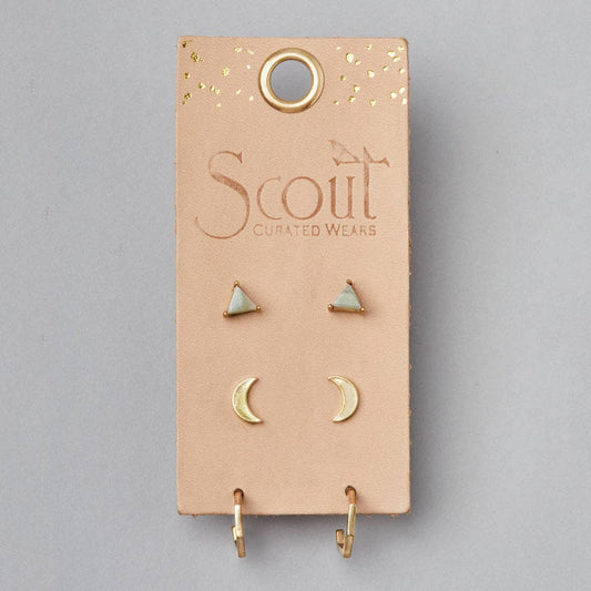Scout Curated Wears - Ella Stud Trio - Gold