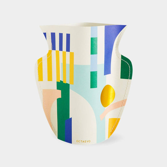 54 Celsius - OCTAEVO Emporio Mini Paper Vase, Flower Vase & Card Set