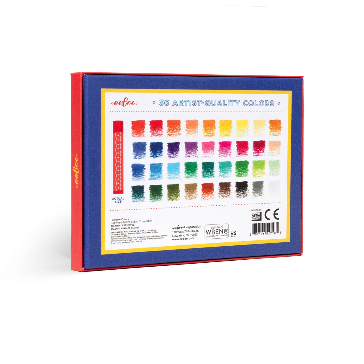 eeBoo - Rainbow 36 Oil Pastels