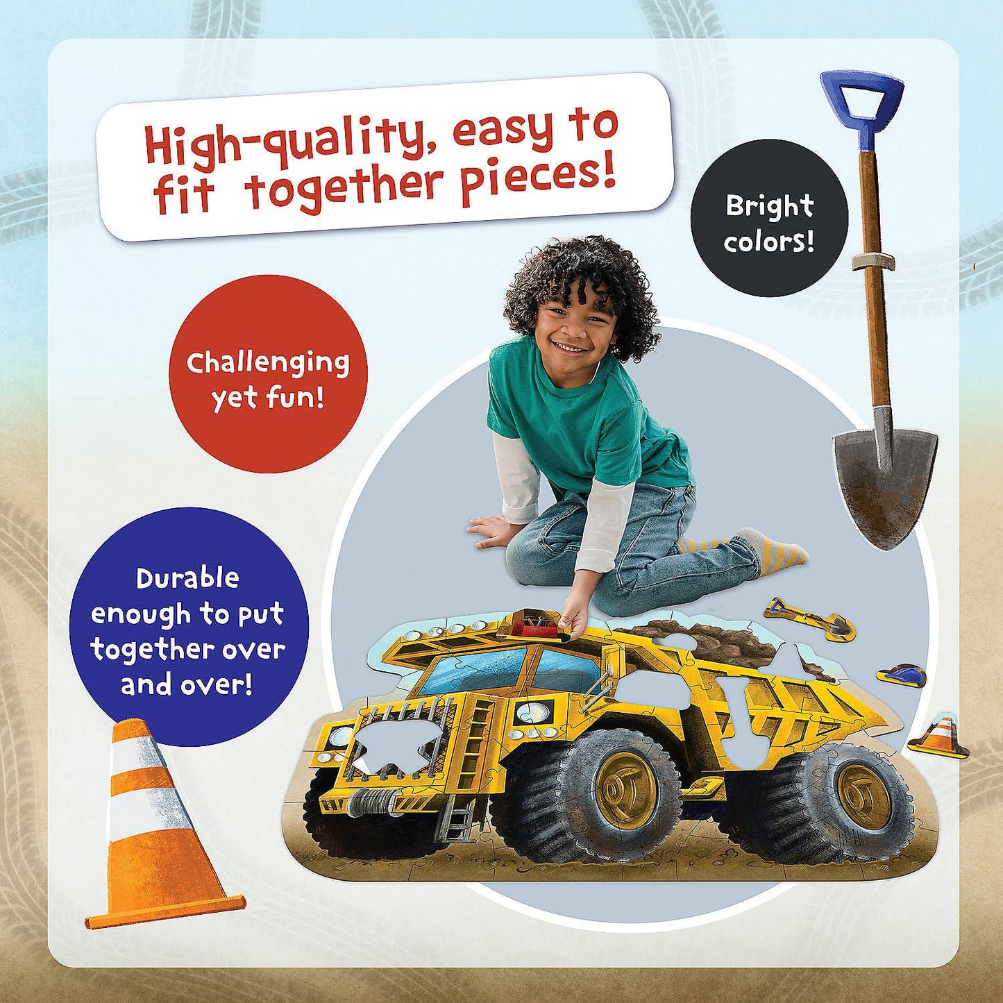 MindWare & Peaceable Kingdom - Floor Puzzle: Dump Truck