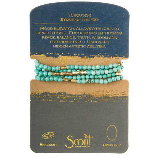 Scout Curated Wears - Stone Wrap: Turquoise/gold - Stone of the Sky