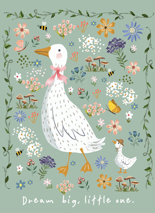 Baby Goose New Baby Greeting Card by Tina Finn — Calypso CARTE CC2489