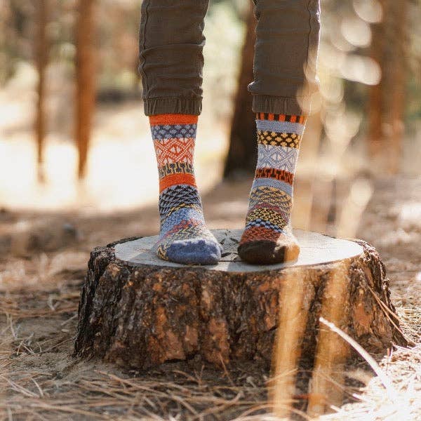 Solmate Socks - Ponderosa Wool Socks | USA Made Sustainable Mismatched Socks