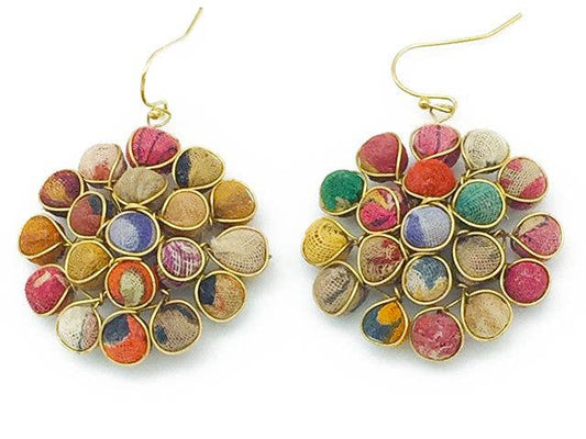 Anju Jewelry - Aasha Beaded Circle Earrings