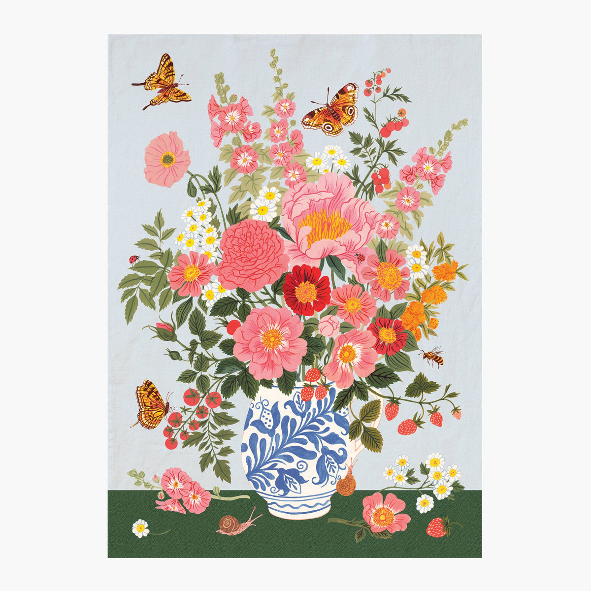 Botanica Paper Co. - GARDEN VASE | 100% LINEN TEA TOWEL