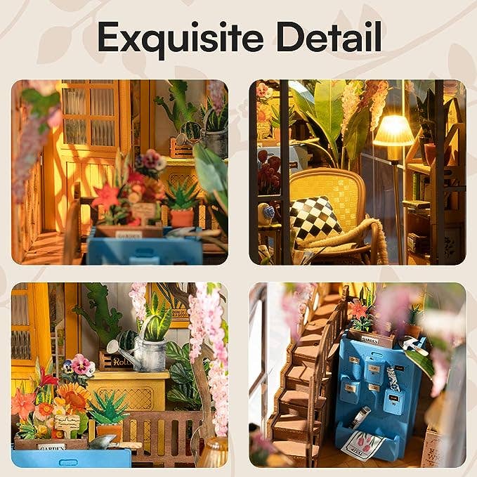 Robotime - TGB06 Garden House Rolife Book Nook Kit DIY Miniature