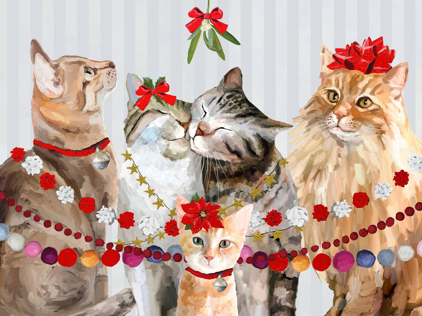 Holiday - Festive Cat Bunch by Cathy Walters Puzzle (RTS)