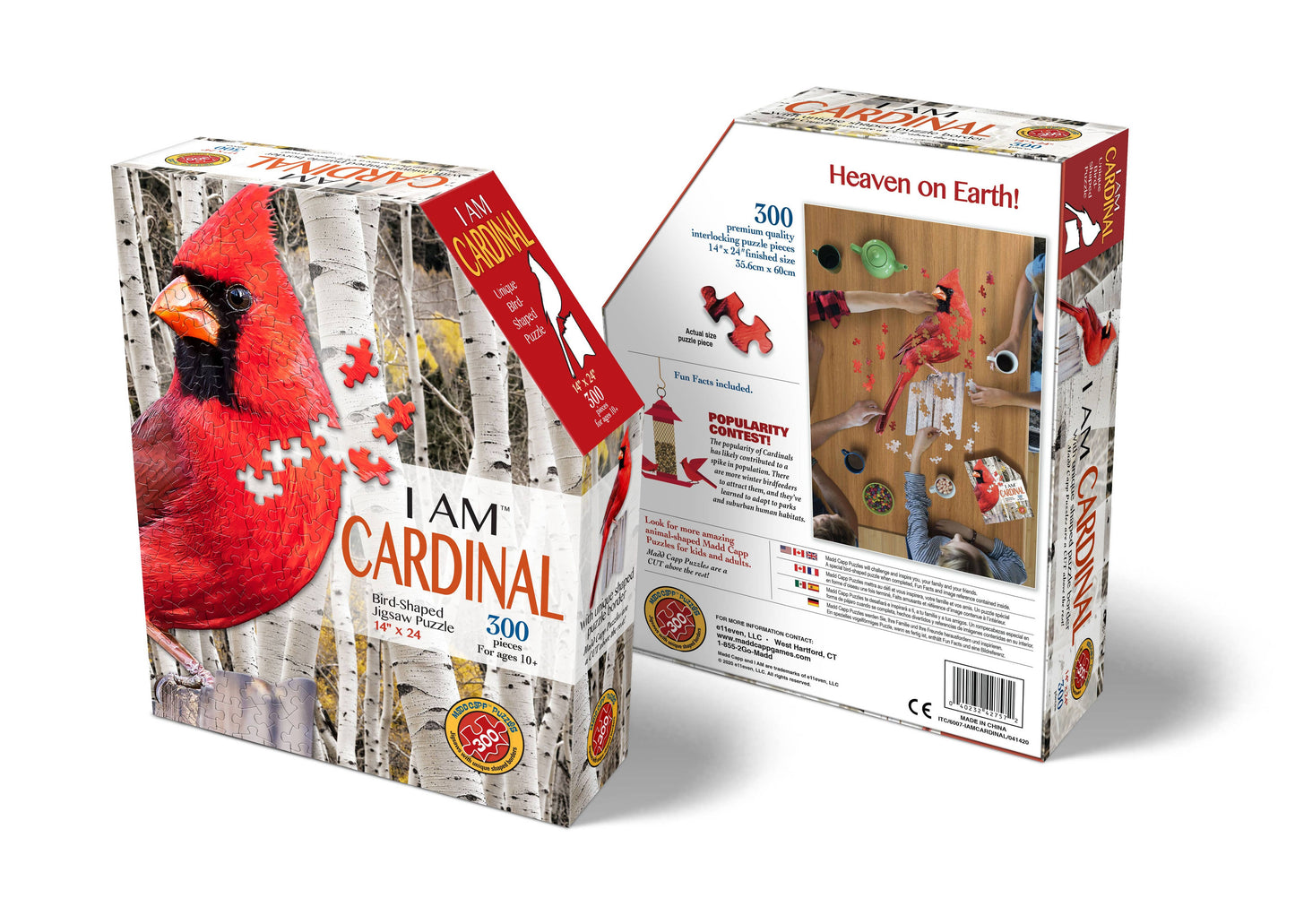 Madd Capp Games & Puzzles - I AM CARDINAL 300 piece jigsaw adult puzzle - Great gift!