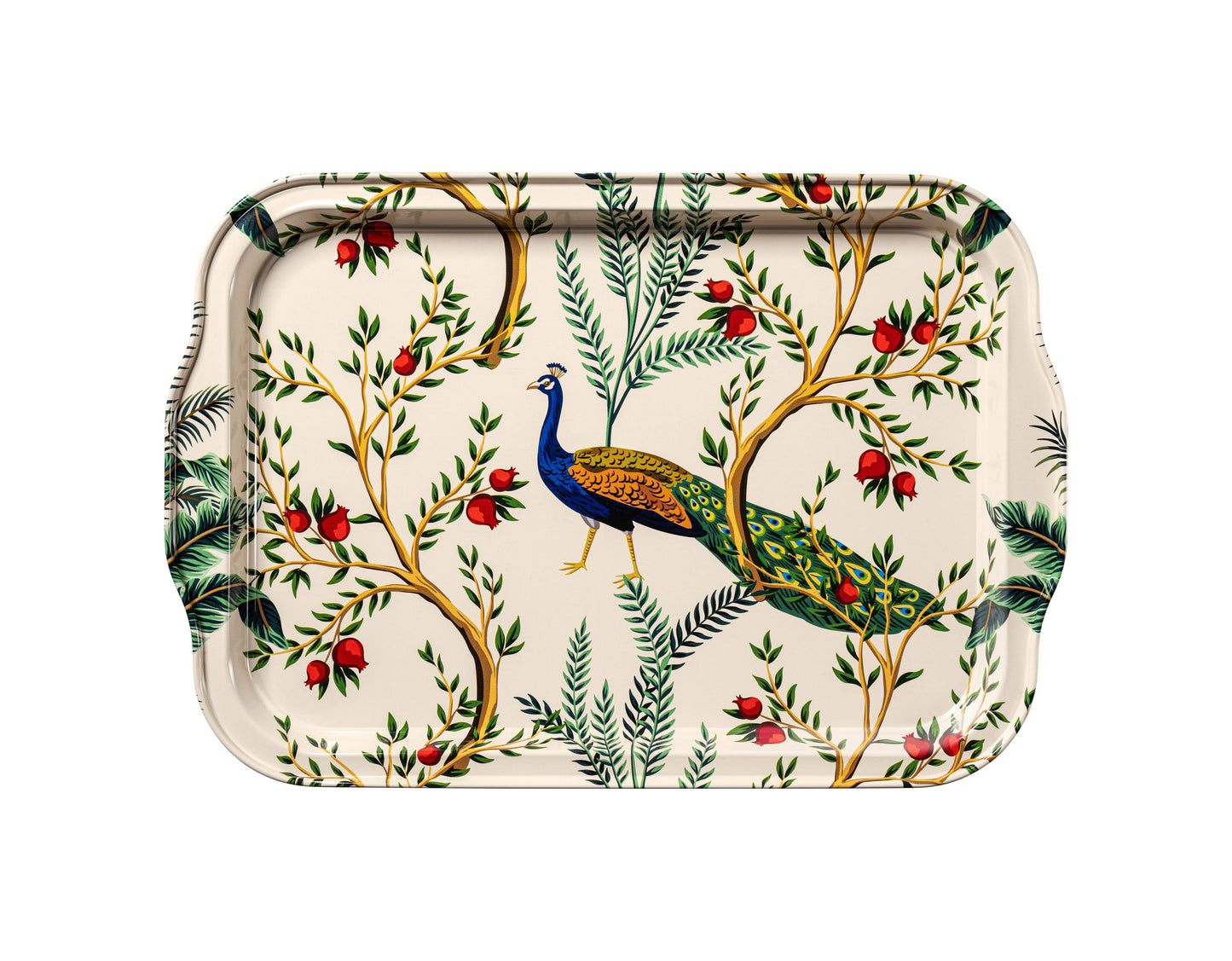 Esthetic Living - Metal Tray - Peacock - Large