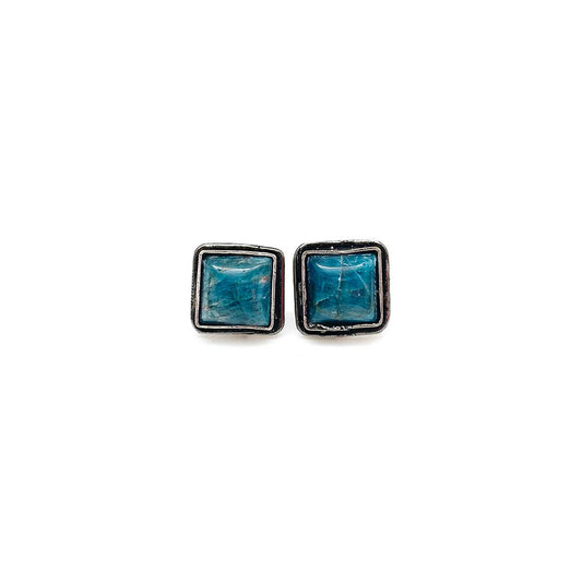 Anju Jewelry - Kashi Semiprecious Stone Post Earrings - Apatite