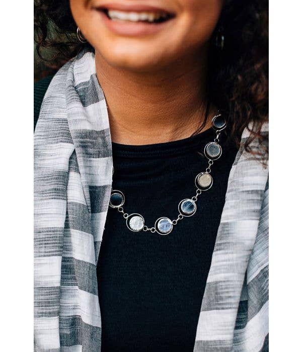 Ten Thousand Villages - Moon Phase Necklace