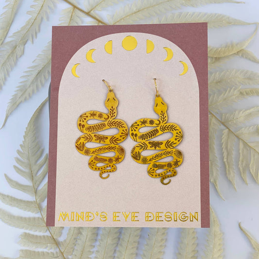 Mind's Eye Design - Garden Snake Earrings