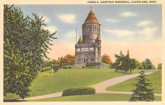 Found Image Press - Postcard OH-199 Garfield Memorial, Cleveland