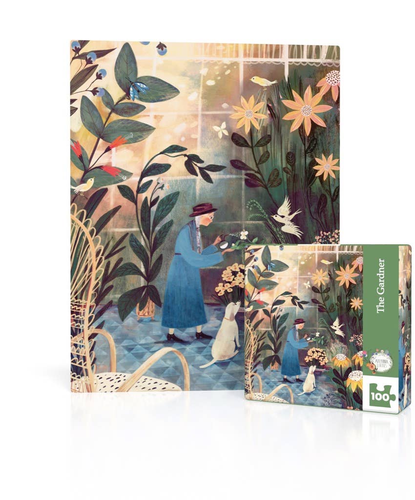 New York Puzzle Company - The Gardener MINI - 100 Piece Mini Puzzle