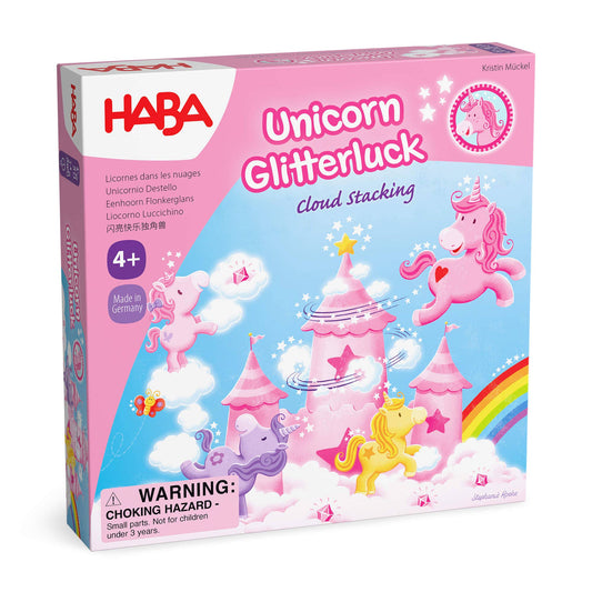 HABA USA - Unicorn Glitterluck – Cloud Stacking